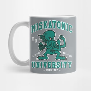 Miskatonic University Cthulhu Mascot - Creepy Cute Vintage Distressed Lovecraft Mug